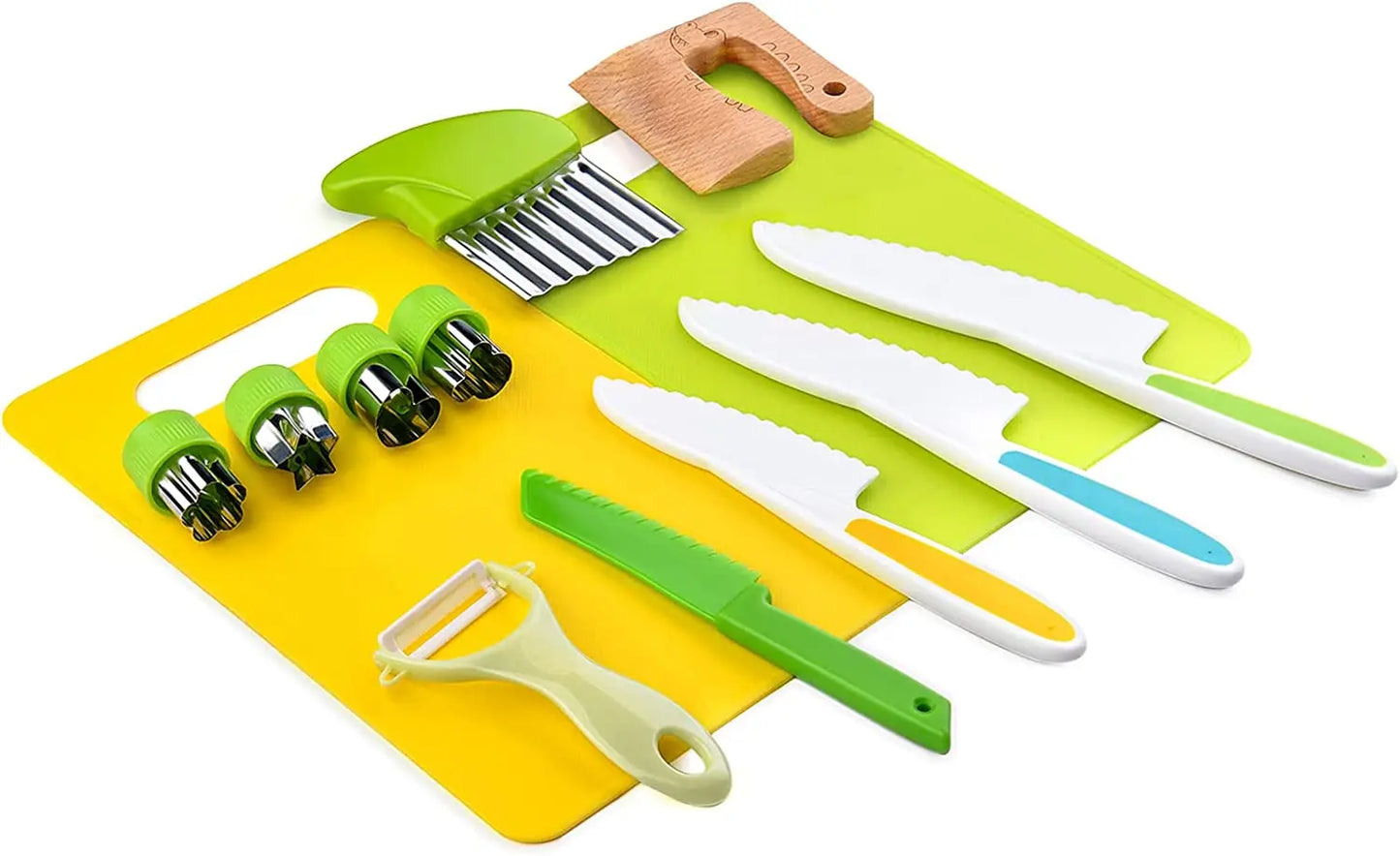 13 PIECE KIDS SAFE COOKING SET.